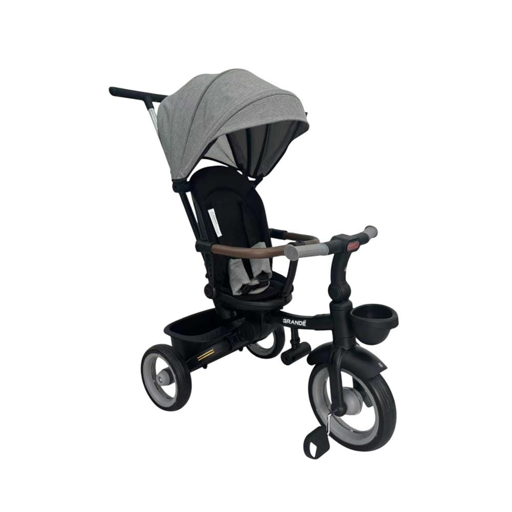 รถเข็นเด็กสามล้อ GRANDE G1 สีดำ/เทา_0