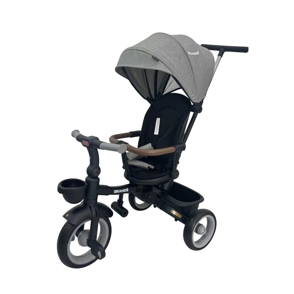 รถเข็นเด็กสามล้อ GRANDE G1 สีดำ/เทา