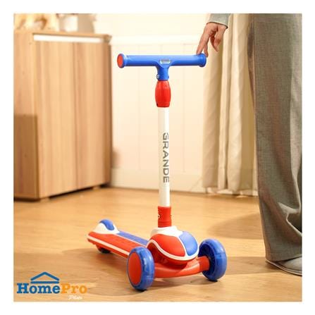 สกู๊ตเตอร์เด็ก GRANDE G1 สีน้ำเงิน/แดง_4