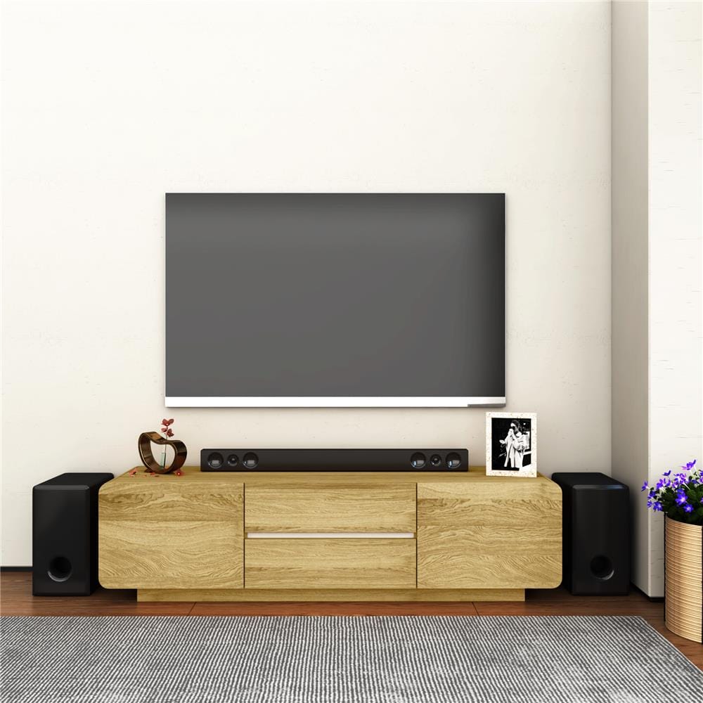 ตู้วางทีวี TOMATO HOME DESIRE 160 ซม. สีโอ๊ค
