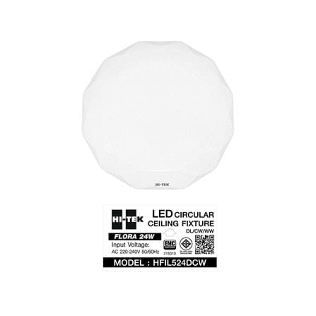 ไฟเพดาน LED HI-TEK HFIL524DCW 15 นิ้ว 24 วัตต์ DAYLIGHT/COOL WHITE/WARM WHITE สีขาว_8
