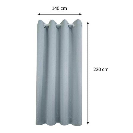 ผ้าม่าน EYELET HOME LIVING STYLE FANAR UV 140x220 ซม. สีเทา_4