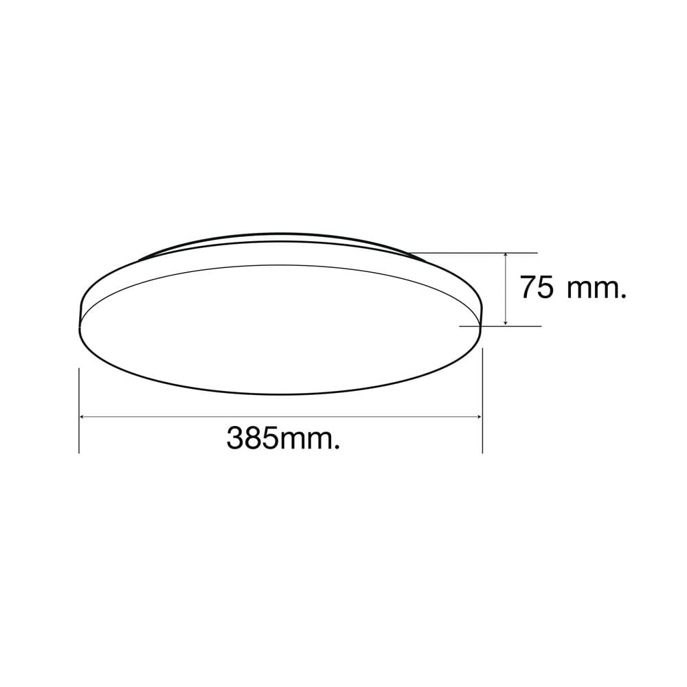 ไฟเพดาน LED HI-TEK HFIL036DCW 15 นิ้ว 36 วัตต์ DAYLIGHT/COOL WHITE/WARM WHITE สีขาว