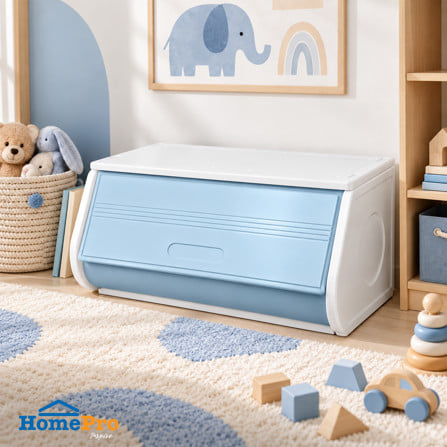 กล่องบานเปิด STACKO LITTLE-P 60x37x31 ซม. สีขาว/ฟ้า_0