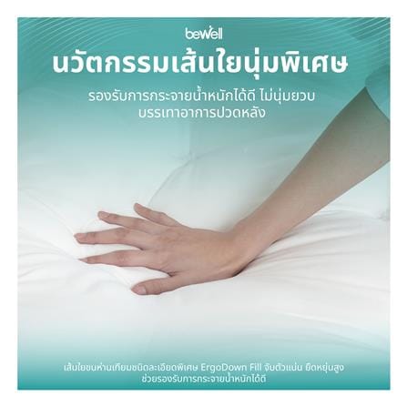 แผ่นรองนอน BEWELL ERGO DOWN 180x198x10 ซม._4