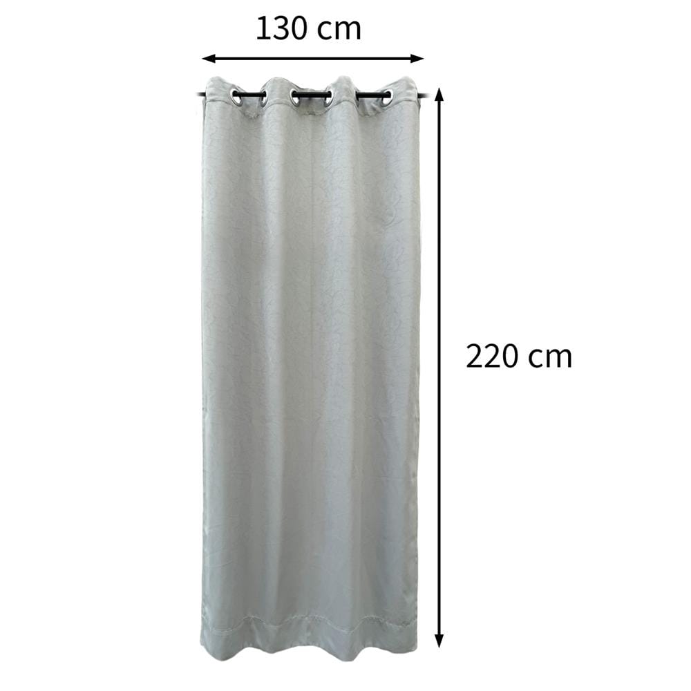 ผ้าม่าน EYELET HOME LIVING STYLE MANTRA UV 130x220 ซม. สีเทา