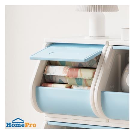 กล่องบานเปิด STACKO LITTLE-P 30x37x31 ซม. สีขาว/ฟ้า_7