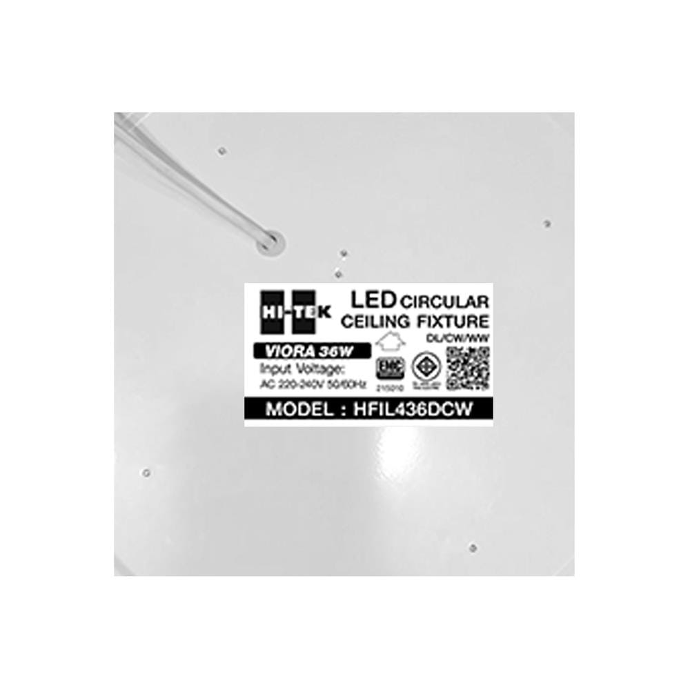 ไฟเพดาน LED HI-TEK HFIL436DCW 15 นิ้ว 36 วัตต์ DAYLIGHT/COOL WHITE/WARM WHITE สีขาว