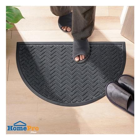 พรมเช็ดเท้าดักฝุ่น HOME LIVING STYLE MOON 45X75 ซม. สีเทา_4