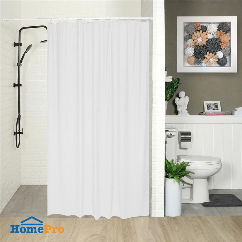 ม่านห้องน้ำ PVC WSP SCB-3M/WHITE 180x200 ซม.