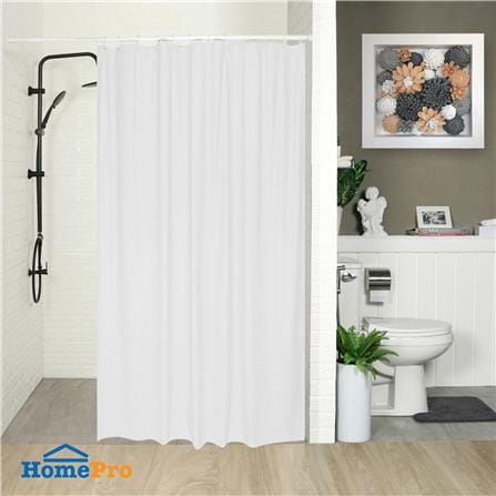 ม่านห้องน้ำ PVC WSP SCB-3/WHITE 180x180 ซม._3
