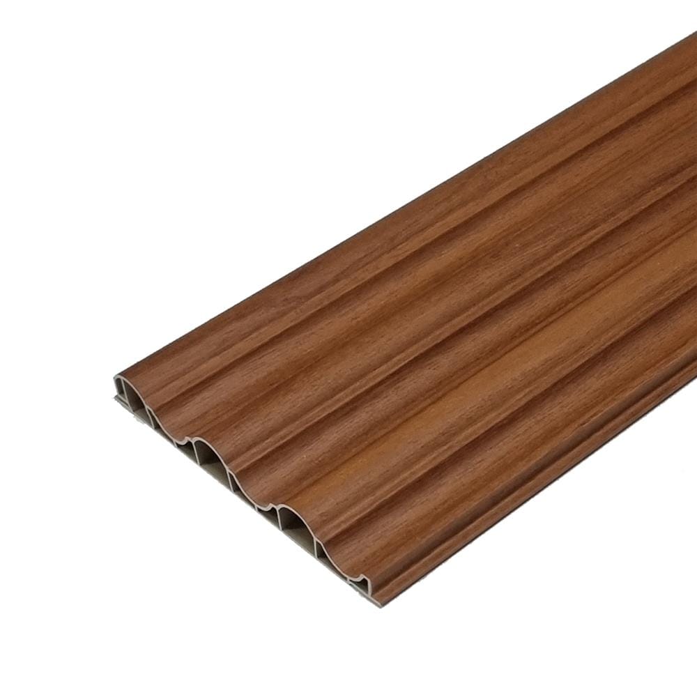 แผ่นผนัง PVC INOVAR FLOOR WPG863A 14.7x1.9x240 ซม. สี BURMESE TEAK
