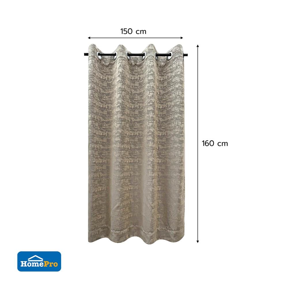 ผ้าม่าน EYELET HOME LIVING STYLE CORDY UV 150X160 ซม. สีน้ำตาล