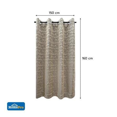 ผ้าม่าน EYELET HOME LIVING STYLE CORDY UV 150X160 ซม. สีน้ำตาล_5