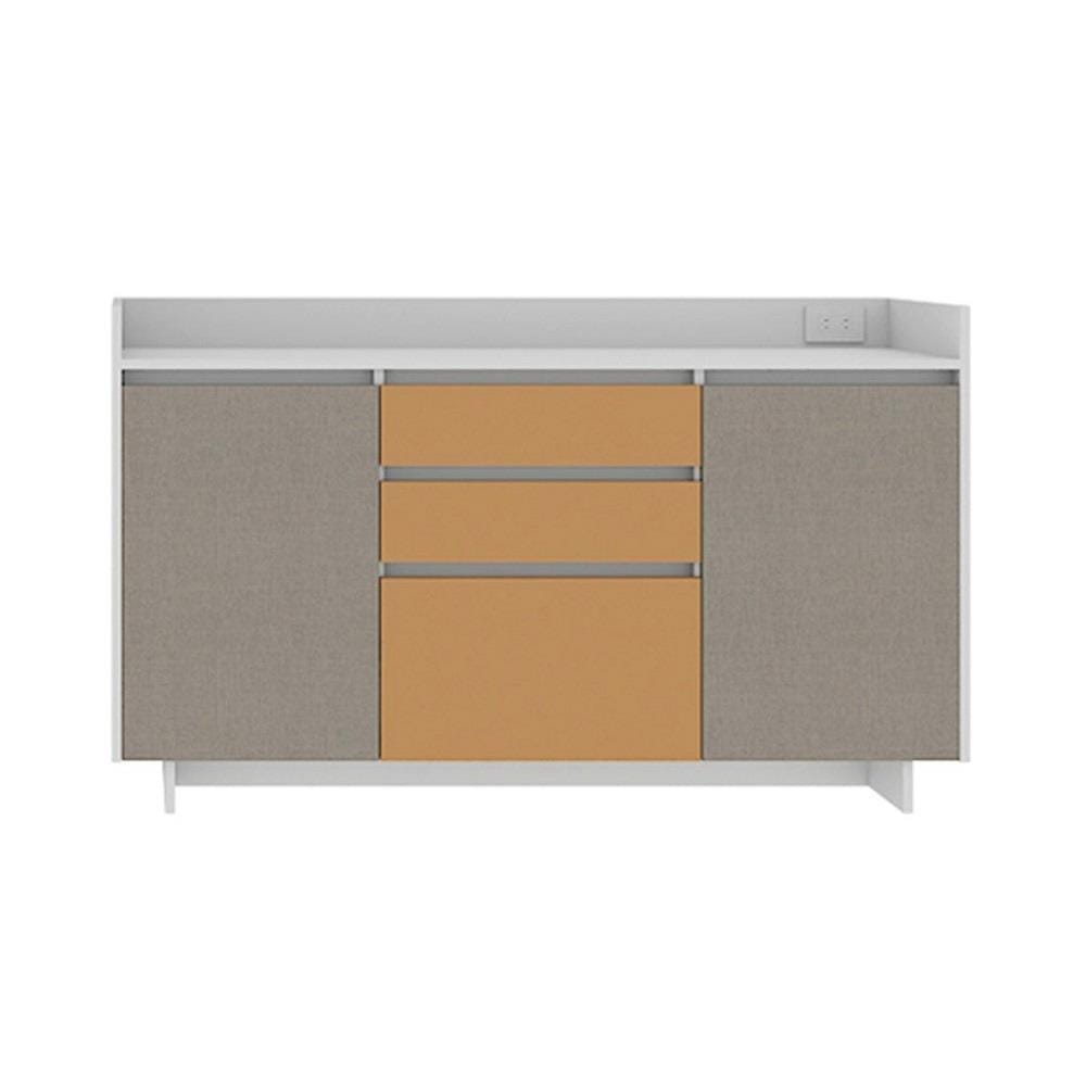 ตู้เตี้ย SB FURNITURE HAVEN 19211478 160 ซม. สีขาว