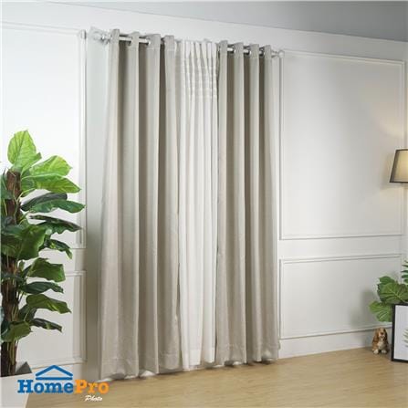 ผ้าม่าน EYELET HOME LIVING STYLE ALYSIA UV 135X220 ซม. สีครีม_4