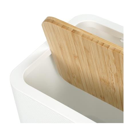 ถังขยะเหลี่ยมฝาสวิง ACCO MOKU 7.5 ลิตร สีขาว_2