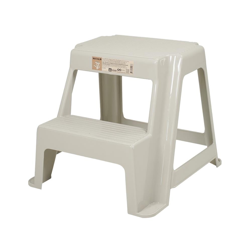 บันได STEP MATALL 2 ขั้น PN999/1 CIRCULAR สีน้ำตาลอมเทา_1