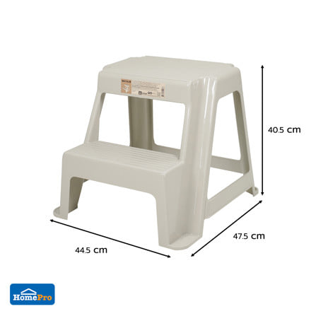 บันได STEP MATALL 2 ขั้น PN999/1 CIRCULAR สีน้ำตาลอมเทา_5