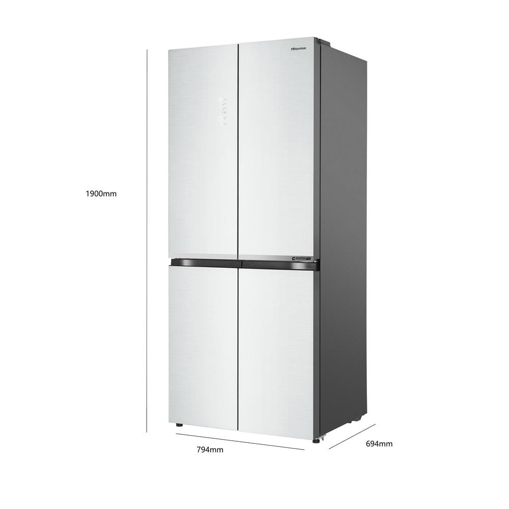 ตู้เย็น MULTI DOOR HISENSE RQ662N4TWU 18 คิว กระจกขาว