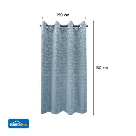 ผ้าม่าน EYELET HOME LIVING STYLE CORDY UV 150X160 ซม. สีฟ้า_5