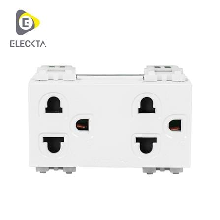 เต้ารับคู่ 3 ขา ELECKTA BASIC CPS-116 สีขาว_0