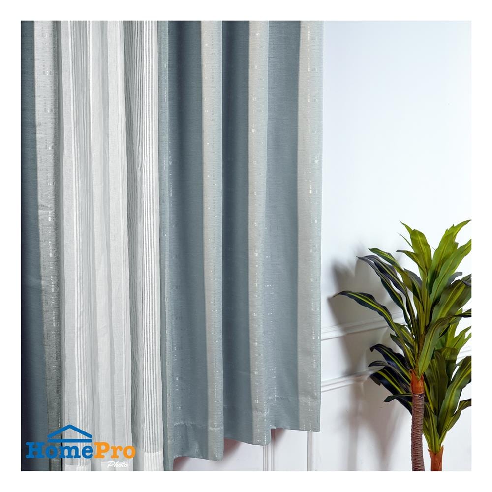 ผ้าม่าน EYELET HOME LIVING STYLE FANAR UV 140X160 ซม. สีเทา
