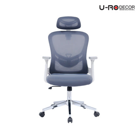 เก้าอี้สำนักงาน U-RO DECOR GENEVA สีเทา_1