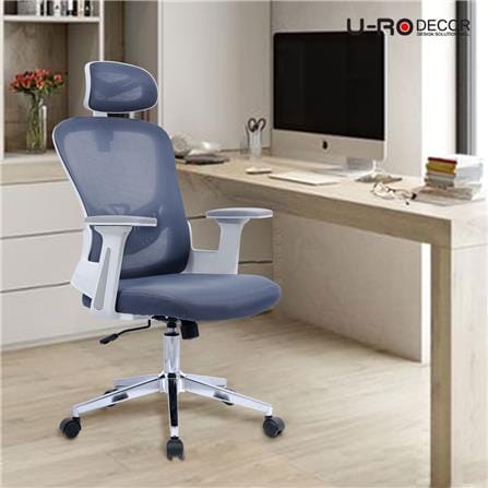 เก้าอี้สำนักงาน U-RODECOR GENEVA สีเทา_10