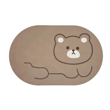 พรมพียู HOME LIVING STYLE BEAR 45x70 ซม. สีน้ำตาล_0