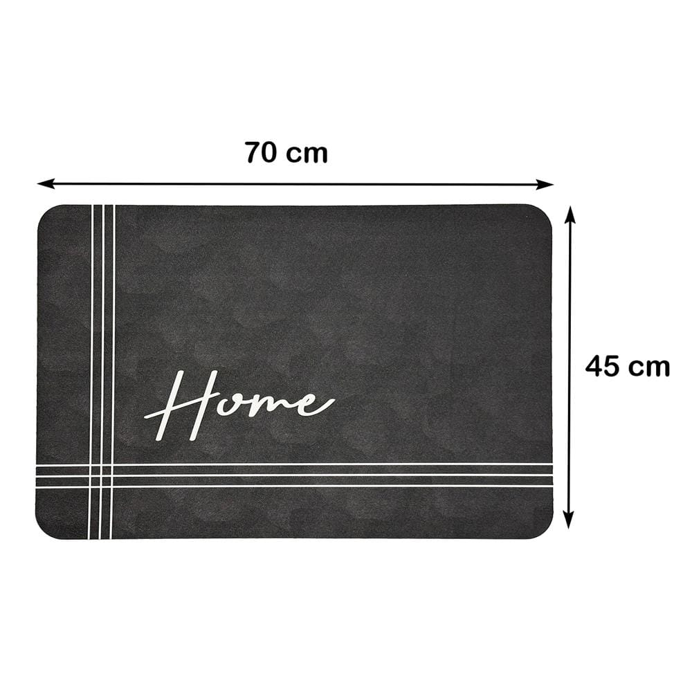 พรมพียู HOME LIVING STYLE HOME 45x70 ซม. สีดำ