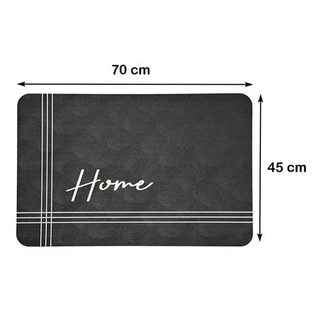 พรมพียู HOME LIVING STYLE HOME 45x70 ซม. สีดำ_7