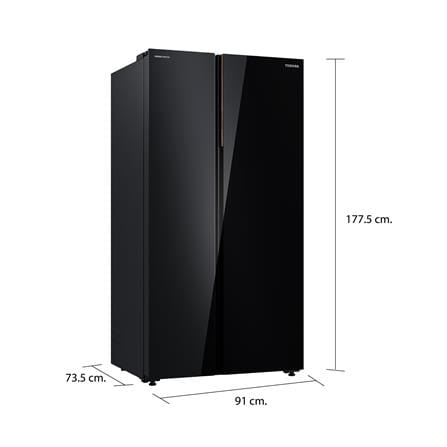 ตู้เย็น SIDE BY SIDE TOSHIBA GR-RS905WIA-PGTH(22) 25.1 คิว กระจกดำ_6