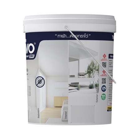 สีน้ำทาฝ้า CAPTAIN TRAVO CEILING 2IN1 T7000 สีขาวเบส 5 แกลลอน_2