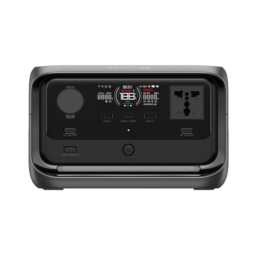 POWER BOX ECOFLOW RIVER 3 PLUS 600 วัตต์ สีดำ