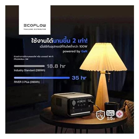POWER BOX ECOFLOW RIVER 3 PLUS 600 วัตต์ สีดำ_9