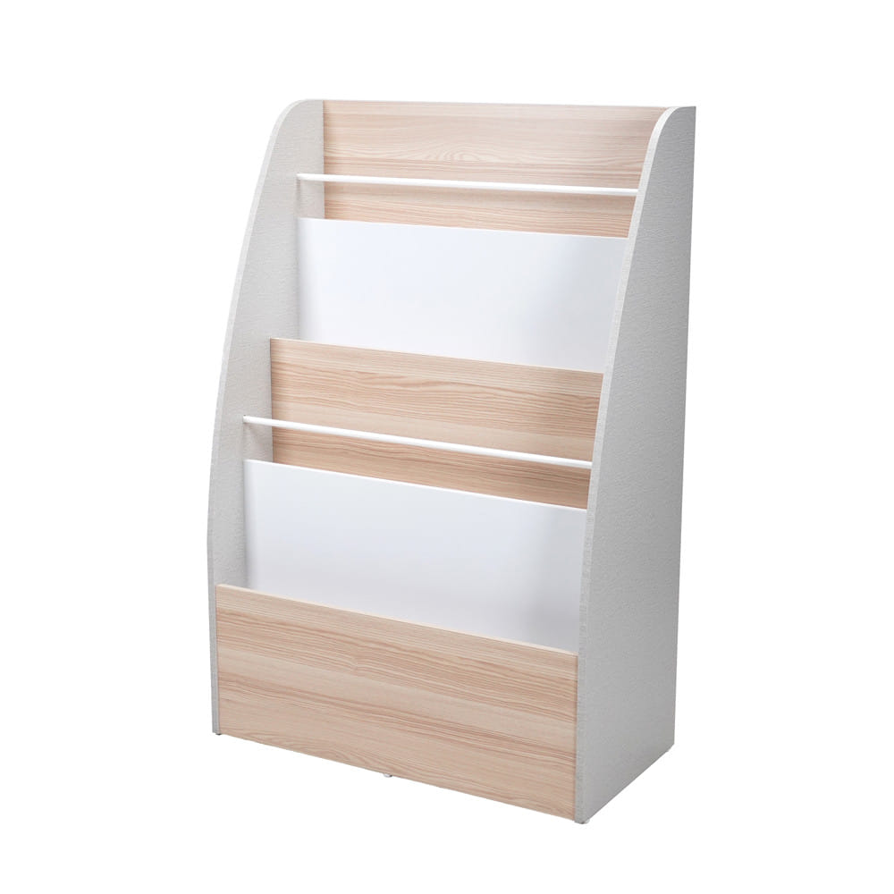 ชั้นวางหนังสือเด็ก FURDINI TORI 80 ซม. สี PINE OAK/ขาว_1