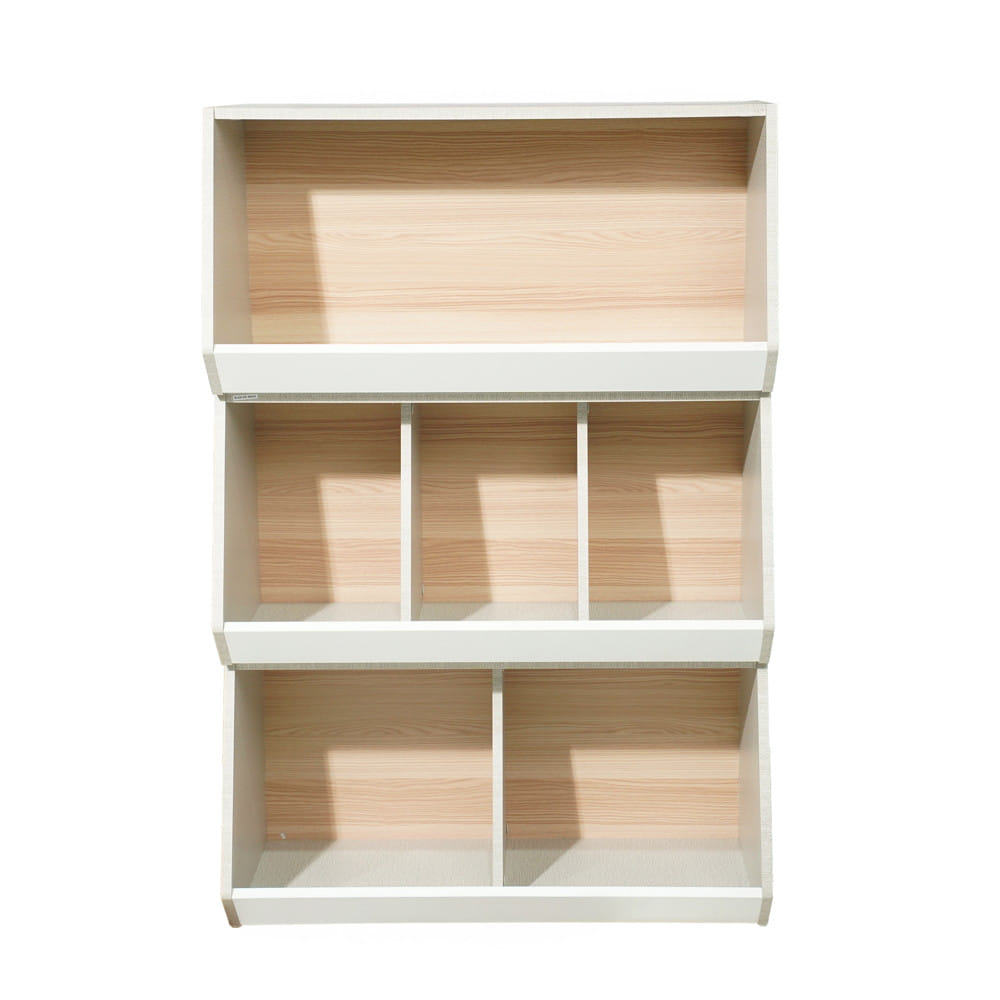 ชั้นวางของเล่นเด็ก FURDINI TORI 80 ซม. สี PINE OAK/ขาว/เทา