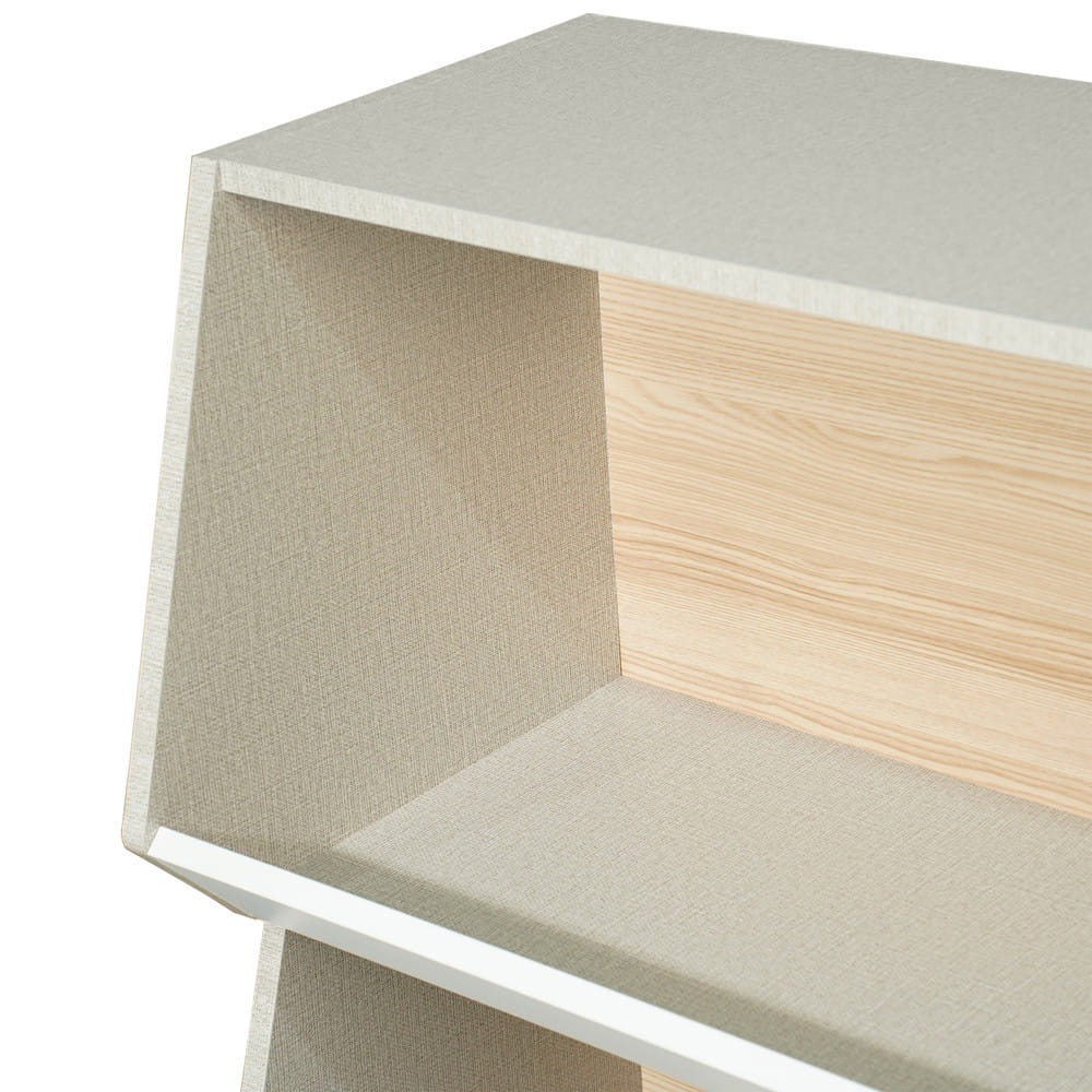 ชั้นวางของเล่นเด็ก FURDINI TORI 80 ซม. สี PINE OAK/ขาว/เทา
