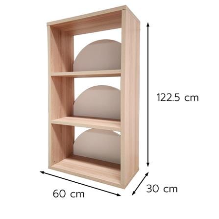 ชั้นวางของโล่ง 4 ชั้น FURDINI DEMI 60 ซม. สี PINE OAK/ขาว_6
