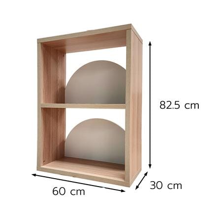 ชั้นวางของโล่ง 3 ชั้น FURDINI DEMI 60 ซม. สี PINE OAK/ขาว_5