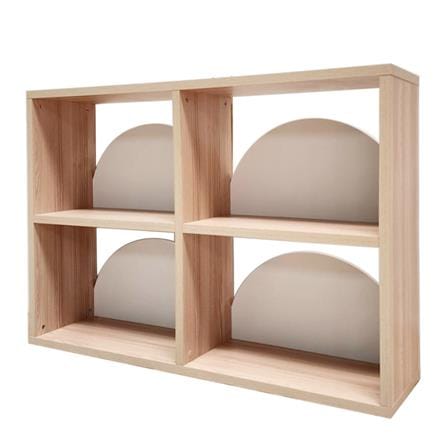 ชั้นวางของโล่ง 4 ช่อง FURDINI DEMI 117.3 ซม. สี PINE OAK/ขาว