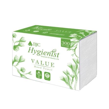 กระดาษเช็ดมือ BJC HYGIENIST 300 แผ่น_0