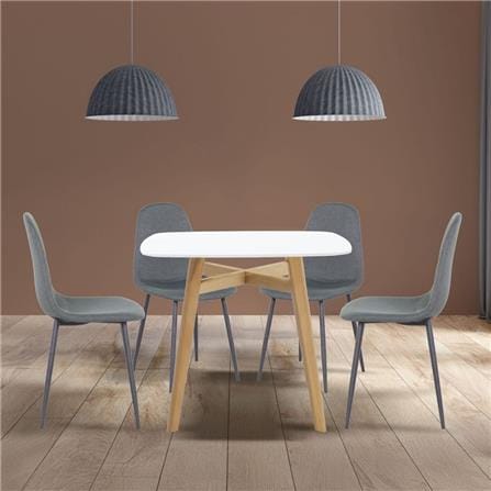 ชุดโต๊ะทานข้าว 4 ที่นั่ง SB FURNITURE JANORA&LALADA 59062997 สีขาว_3