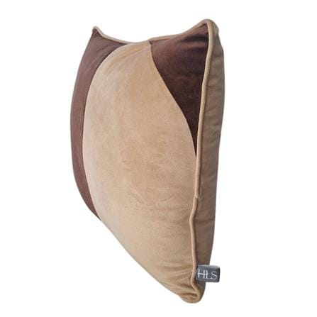 หมอนอิง HOME LIVING STYLE HELIO 18X18 นิ้ว สีน้ำตาล/ครีม_3