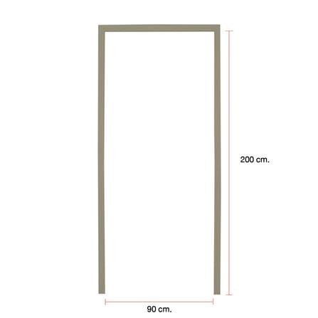 วงกบประตู UPVC MODERNWOOD 90x200 ซม. สีเบจ_4