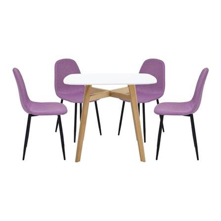 ชุดโต๊ะทานข้าว 4 ที่นั่ง SB FURNITURE JANORA&LALADA 59062995 สีขาว_0