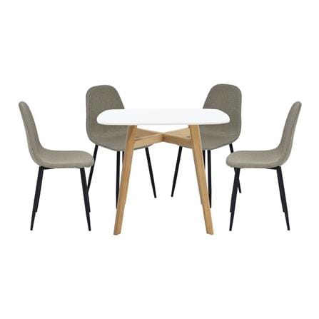 ชุดโต๊ะทานข้าว 4 ที่นั่ง SB FURNITURE JANORA&LALADA 59062992 สีขาว_0