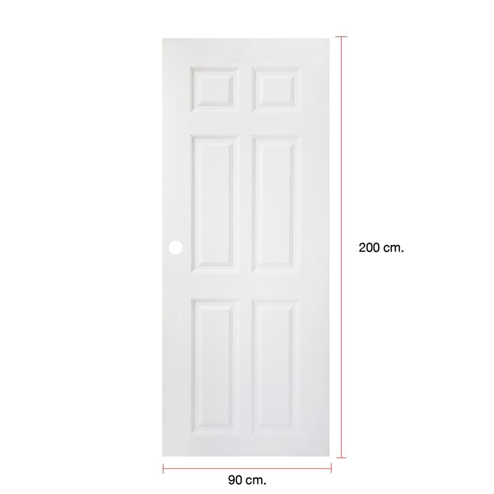 ประตูภายนอก UPVC MODERNWOOD MWR003 90x200 ซม. สีขาว