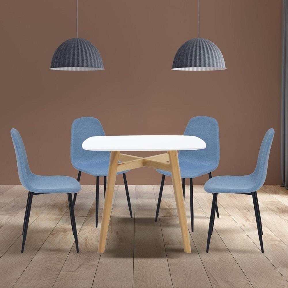 ชุดโต๊ะทานข้าว 4 ที่นั่ง SB FURNITURE JANORA&LALADA 59062993 สีขาว